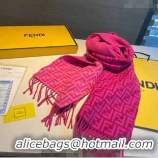 Trendy Design Fendi Wool FF Long Scarf 30x180cm F1108 Dark Pink 2023