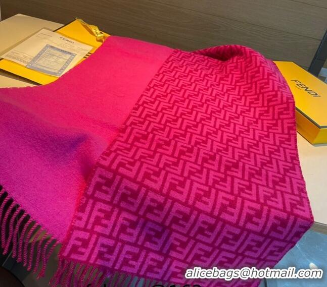 Trendy Design Fendi Wool FF Long Scarf 30x180cm F1108 Dark Pink 2023