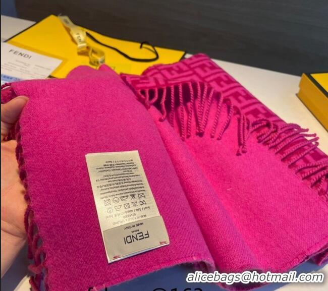 Trendy Design Fendi Wool FF Long Scarf 30x180cm F1108 Dark Pink 2023