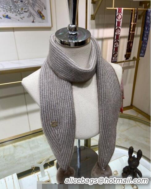 Cheapest Loro Piana Knit Long Scarf 11x120cm LP8071 Beige 2023