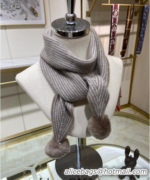 Cheapest Loro Piana Knit Long Scarf 11x120cm LP8071 Beige 2023