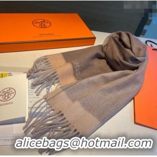 Buy Cheap Hermes Cashmere Long Scarf 30x185cm H11704 Grey 2023