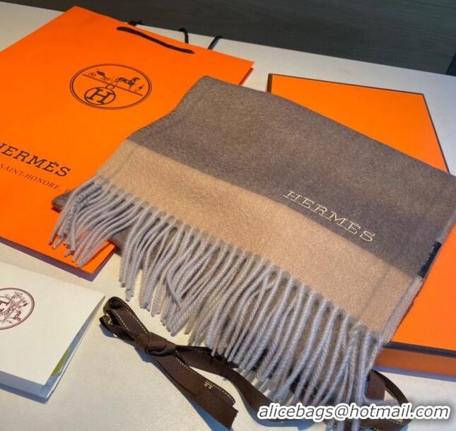 Buy Cheap Hermes Cashmere Long Scarf 30x185cm H11704 Grey 2023