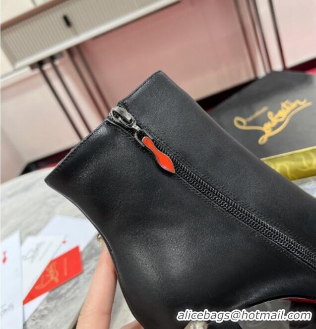 Affordable Price Christian Louboutin Adoxa Ankle Boots 7cm in Black Calf Leather 103078