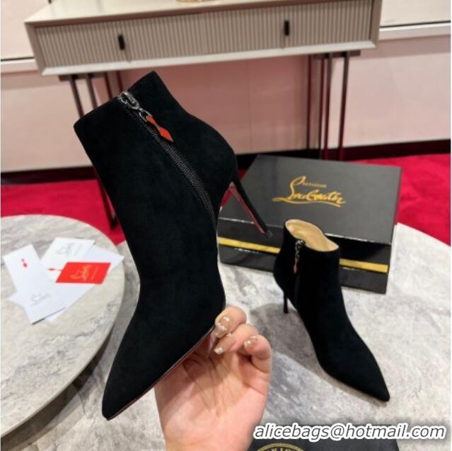 Good Product Christian Louboutin So Kate Boots 10cm in Suede Black 103079