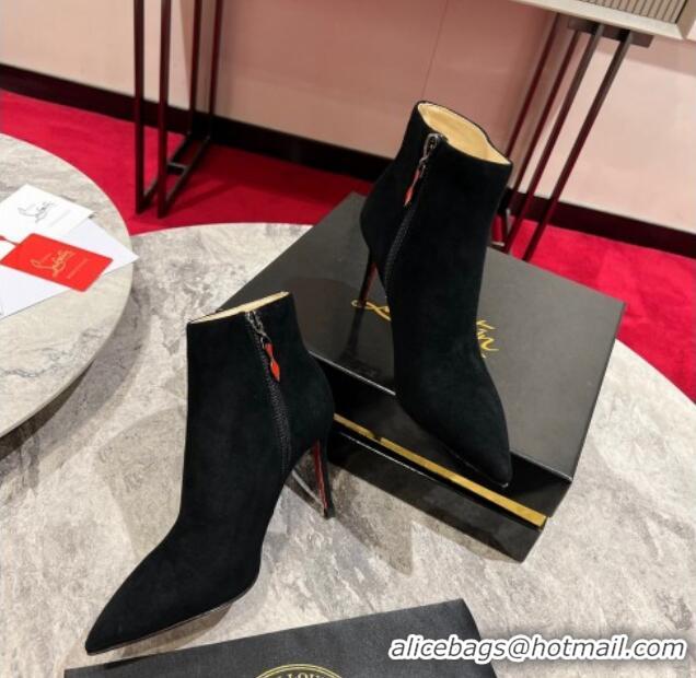 Good Product Christian Louboutin So Kate Boots 10cm in Suede Black 103079