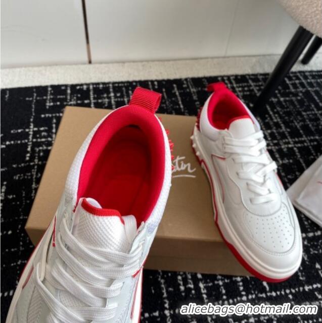 Best Luxury Christian Louboutin Astroloubi Man Sneakers in Calf Leather White 103081