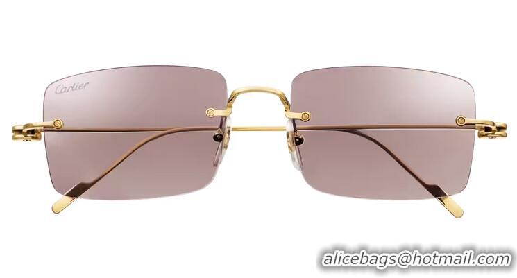 Buy Inexpensive Cartier Signature C de Cartier Precious Sunglasses C7412