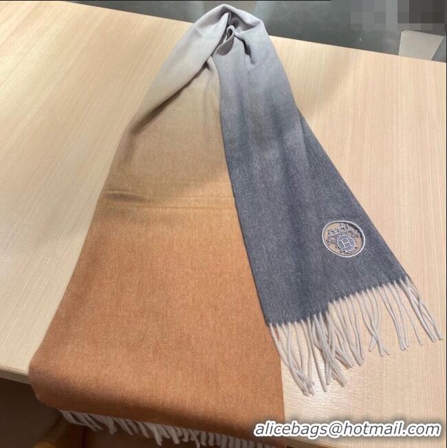 Buy Discount Hermes Long Scarf 35x180cm H11714 Grey/Brown 2023