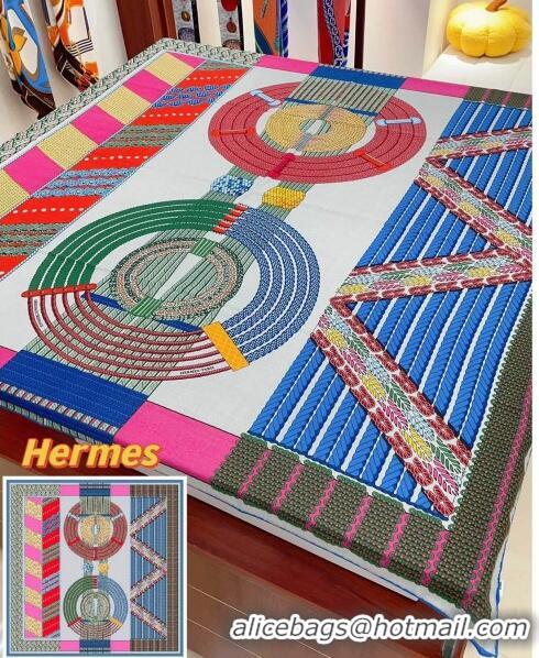 Grade Quality Hermes Cashmere & Silk Sqaure Shawl Scarf 140cm H111819 Blue 2023