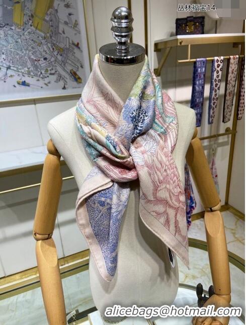 Buy Discount Hermes Cashmere & Silk Sqaure Shawl Scarf 140cm H112107 Pink 2023 Top