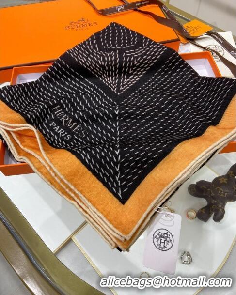 Trendy Design Hermes Cashmere & Silk Sqaure Shawl Scarf 140cm H112115 Black 2023 Top