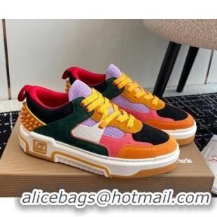 Shop Cheap Christian Louboutin Astroloubi Man Sneakers in Suede Multicolor 103083