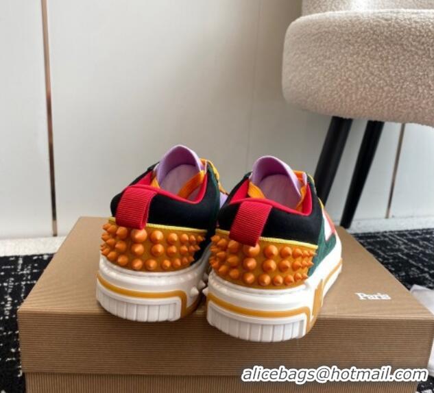 Shop Cheap Christian Louboutin Astroloubi Man Sneakers in Suede Multicolor 103083