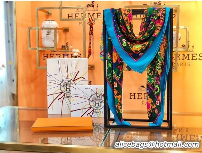 Low Price Hermes Cashmere & Silk Sqaure Shawl Scarf 140cm H112136 Green 2023 Top