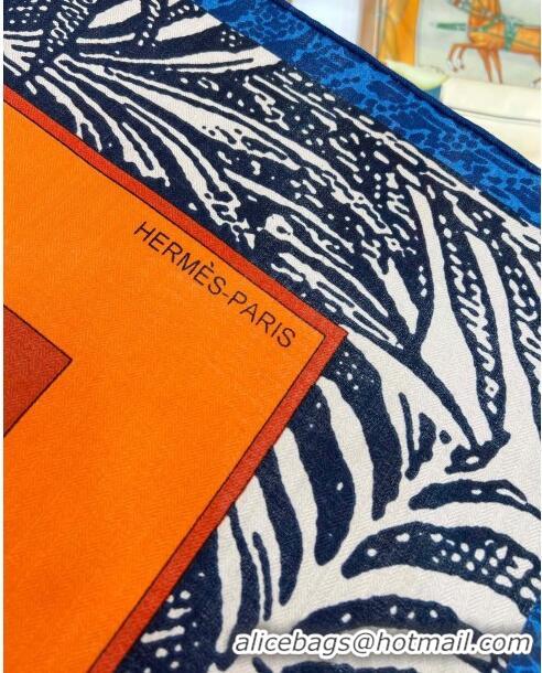 New Style Hermes Cavalier En Formes Cashmere & Silk Sqaure Shawl Scarf 140cm H111841 Orange 2023