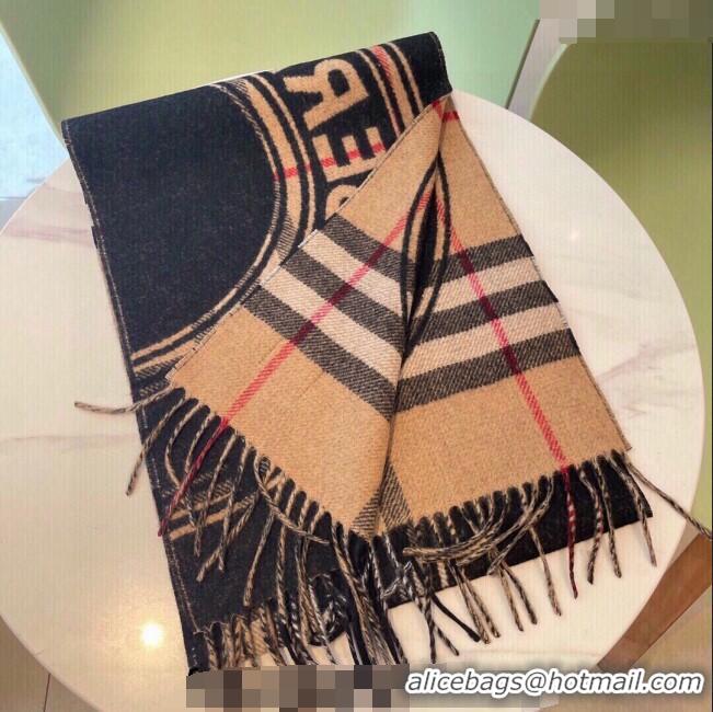 Best Quality Burberry Reversible Montage Check Scarf 30x168cm BU3001 Beige 2023