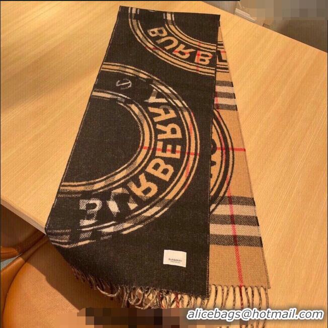 Best Quality Burberry Reversible Montage Check Scarf 30x168cm BU3001 Beige 2023