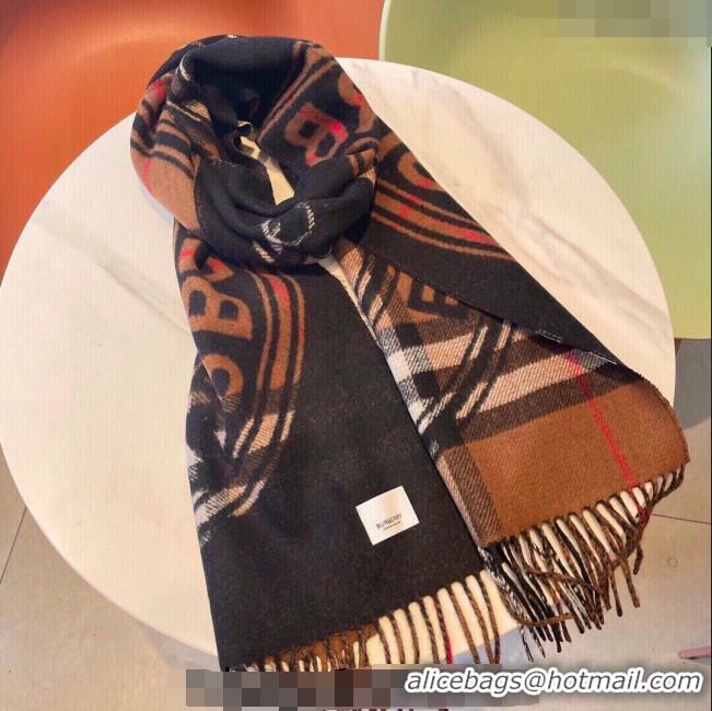 Luxury Discount Burberry Reversible Montage Check Scarf 30x168cm BU3001 Brown 2023