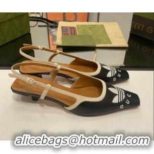 Buy Luxury adidas x Gucci Leather Pumps 3.5cm Black 020824