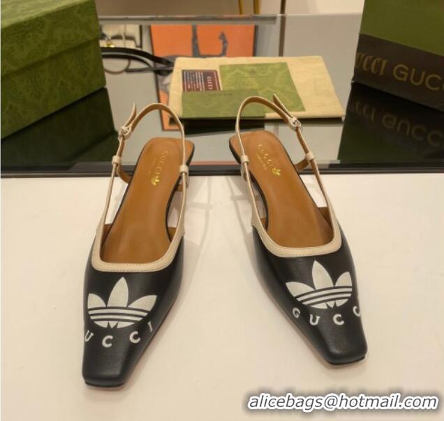 Buy Luxury adidas x Gucci Leather Pumps 3.5cm Black 020824