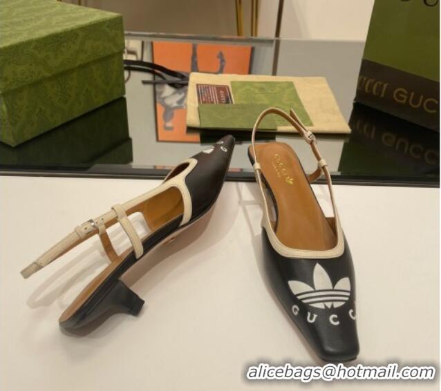 Buy Luxury adidas x Gucci Leather Pumps 3.5cm Black 020824