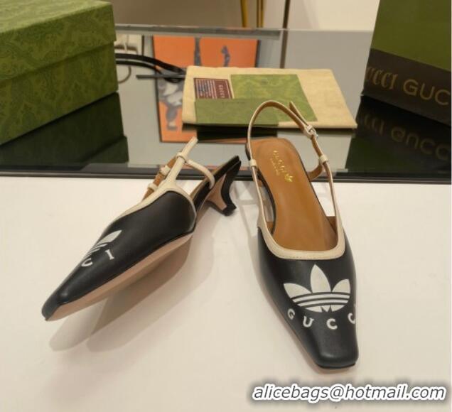 Buy Luxury adidas x Gucci Leather Pumps 3.5cm Black 020824