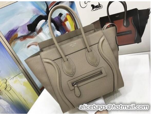 Low Cost Celine Luggage Micro Tote Bag Original Leather CLY33081M Khaki