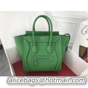 Promotional Celine Luggage Micro Tote Bag Original Leather CLY33081M Green