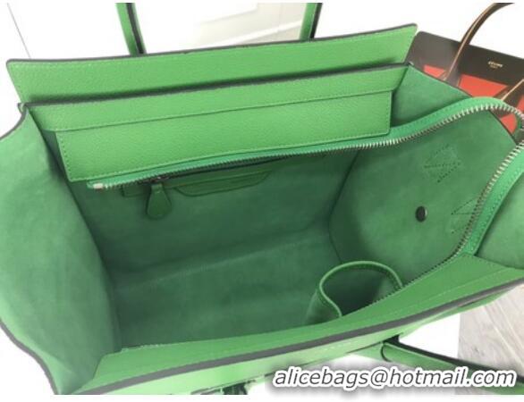 Promotional Celine Luggage Micro Tote Bag Original Leather CLY33081M Green