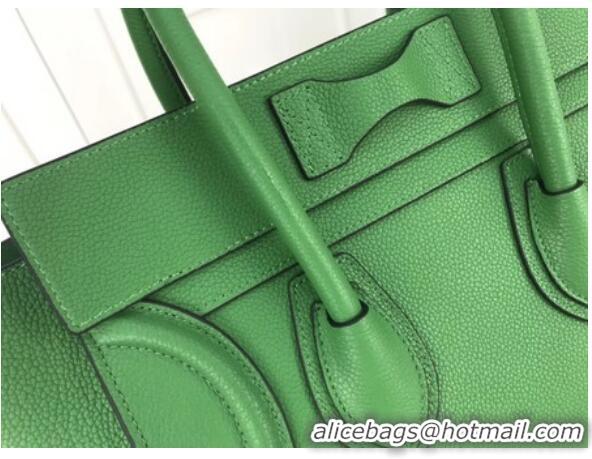 Promotional Celine Luggage Micro Tote Bag Original Leather CLY33081M Green