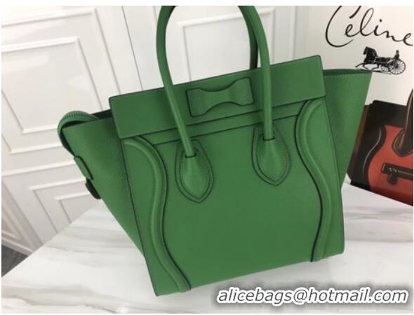 Promotional Celine Luggage Micro Tote Bag Original Leather CLY33081M Green