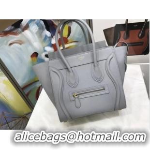 Famous Brand Celine Luggage Micro Tote Bag Original Leather CLY33081M Grey