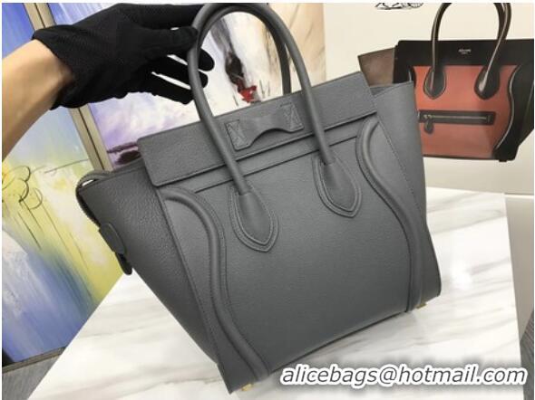 Trendy Design Celine Luggage Micro Tote Bag Original Leather CLY33081M Deep Grey