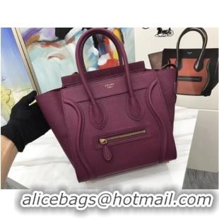 Best Price Celine Luggage Micro Tote Bag Original Leather CLY33081M Purple