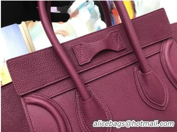 Best Price Celine Luggage Micro Tote Bag Original Leather CLY33081M Purple