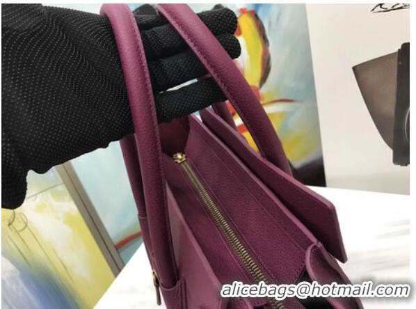 Best Price Celine Luggage Micro Tote Bag Original Leather CLY33081M Purple