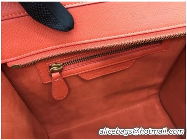 Top Quality Celine Luggage Micro Tote Bag Original Leather CLY33081M Orange