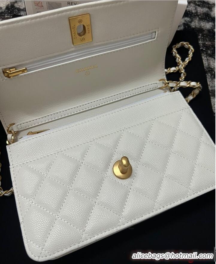 Traditional Specials Chanel WALLET ON CHAIN AP3580 White