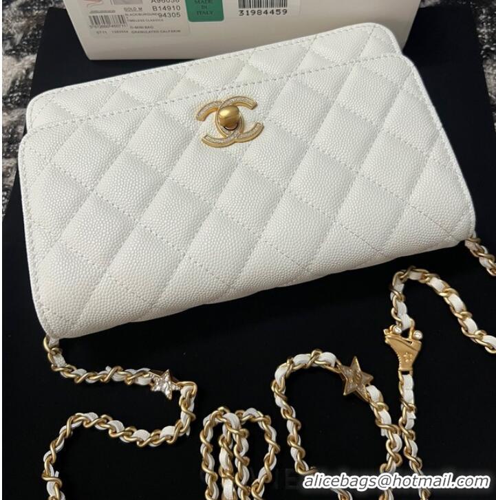 Traditional Specials Chanel WALLET ON CHAIN AP3580 White