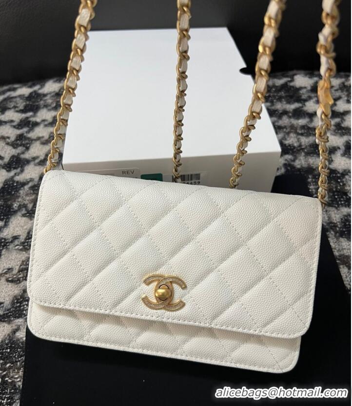 Traditional Specials Chanel WALLET ON CHAIN AP3580 White