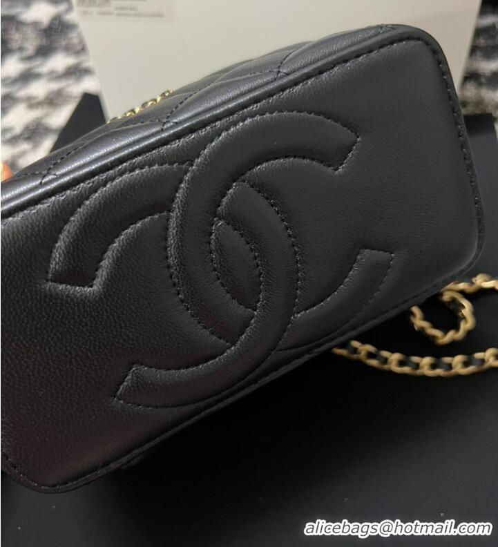 New Design CHANEL CLUTCH WITH CHAIN AP3747 black