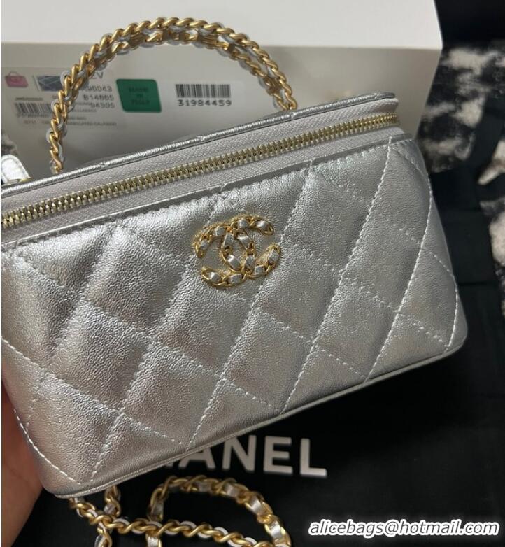 Top Quality CHANEL CLUTCH WITH CHAIN AP3747 Silver