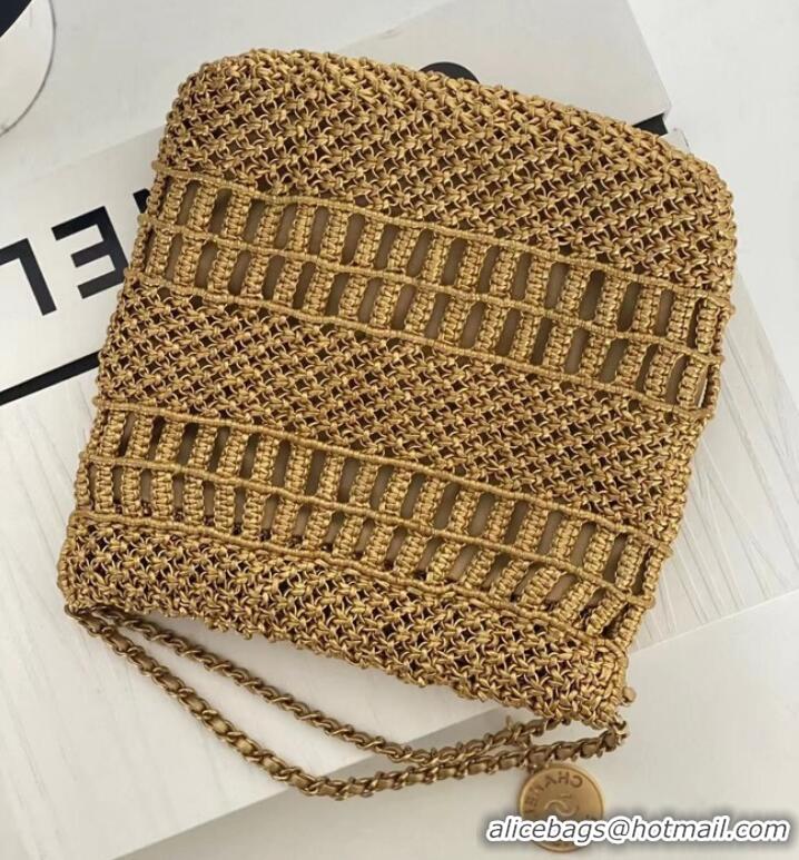 Unique Discount Chanel 22 Mini Handbag AS3980 Brown