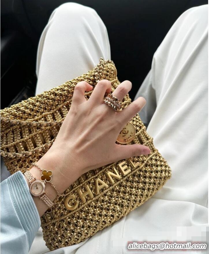 Unique Discount Chanel 22 Mini Handbag AS3980 Brown