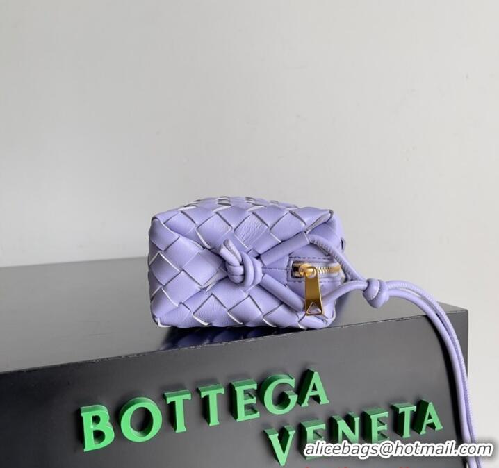 Luxurious Bottega Veneta Mini Loop Camera Bag 723547 Oyster