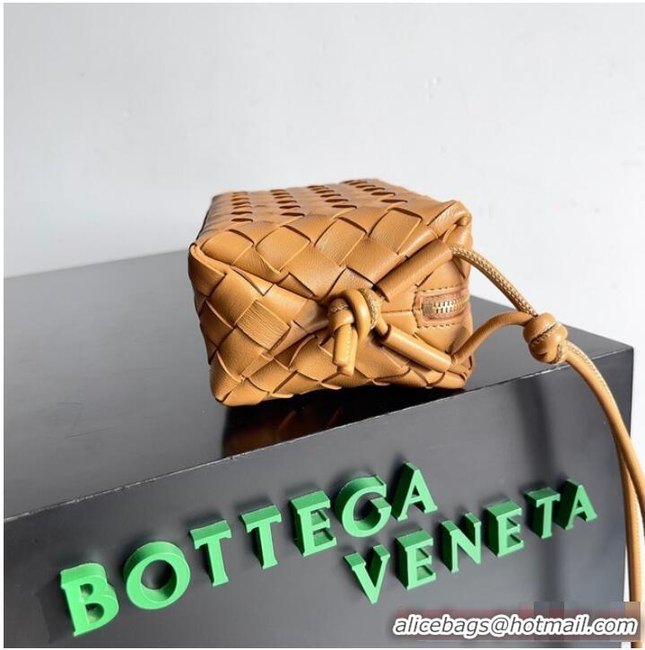 Classic Grade Bottega Veneta Mini Loop Camera Bag 723547 Brown