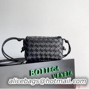 Good Looking Bottega Veneta Mini Loop Camera Bag 723547 Black