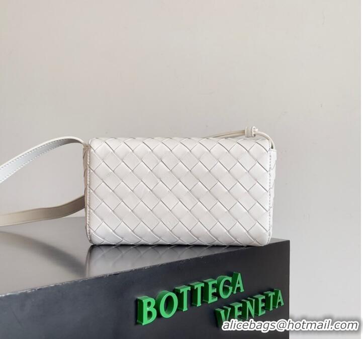 Buy Luxury Bottega Veneta Mini Andiamo Cross-Body Bag 755545 White