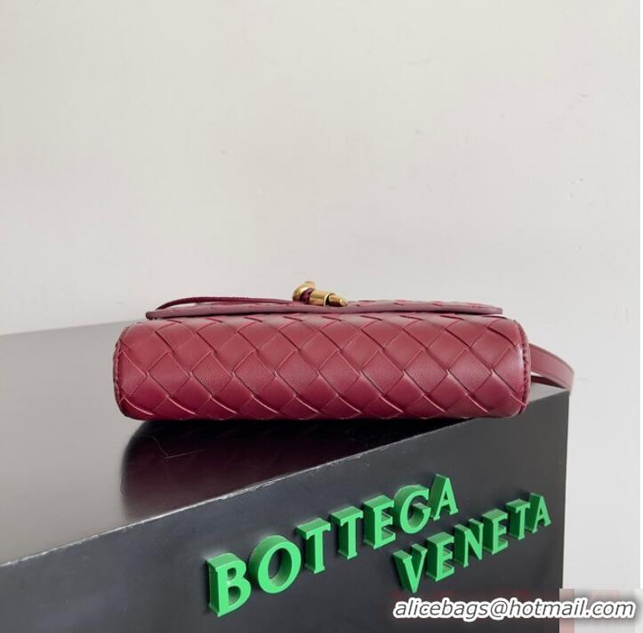 Most Popular Bottega Veneta Mini Andiamo Cross-Body Bag 755545 Barolo